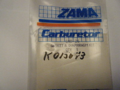 NEW ZAMA GASKET AND DIAPHRAGM KIT PART NUMBER GND-26 | eBay