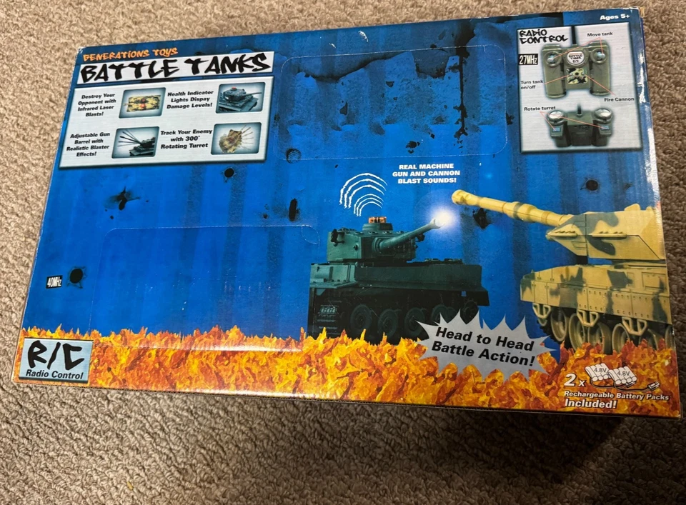 Vintage generations Toys Remote Control Battle Tanks Brand New - Image 2 of 3