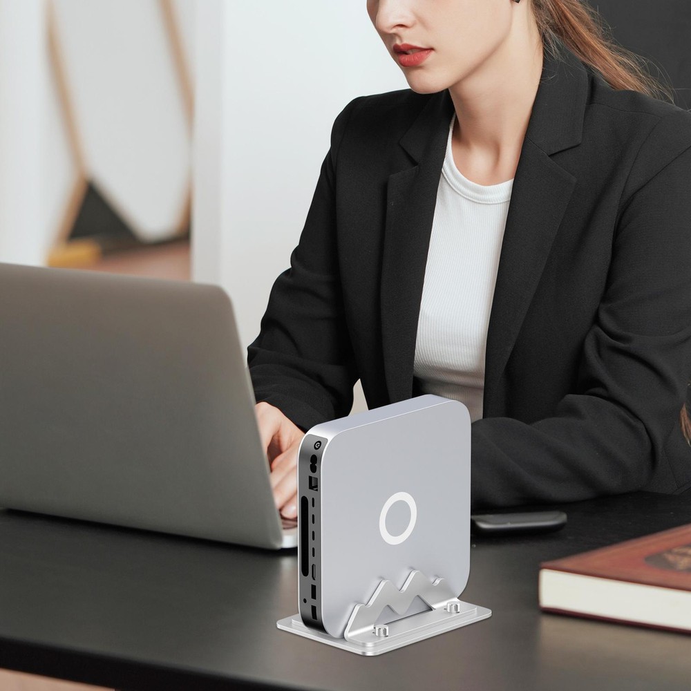 Adjustable Laptop Stand Dock for Desktop PC Ergonomic Mount Bracket Organizer