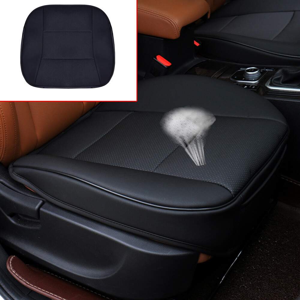 Universal Black Leather Truck Car Seat Pad Mat Cover Protector Car