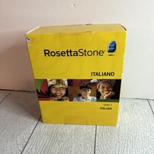 Rosetta Stone Italian Level 1 Version 3 WIN MAC CD ROM W/ Headset