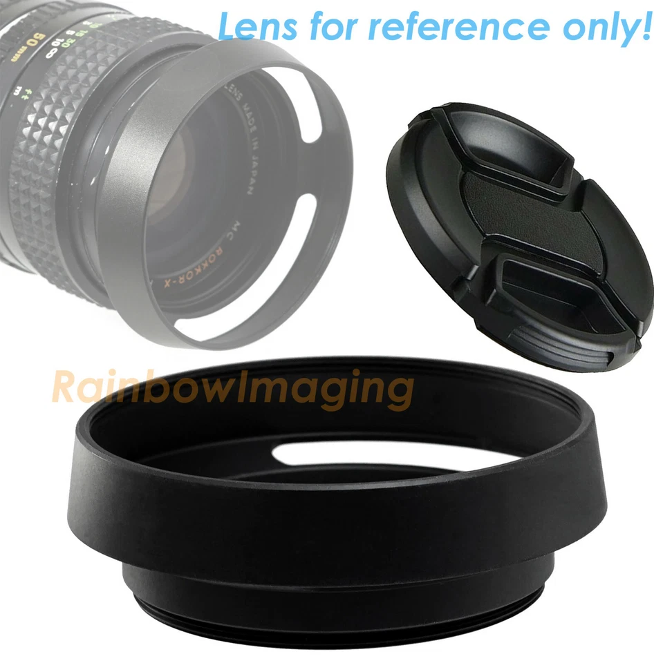 43mm Metal Vented Curved Hood for Leica Voigtlande Zeiss Olympus lens