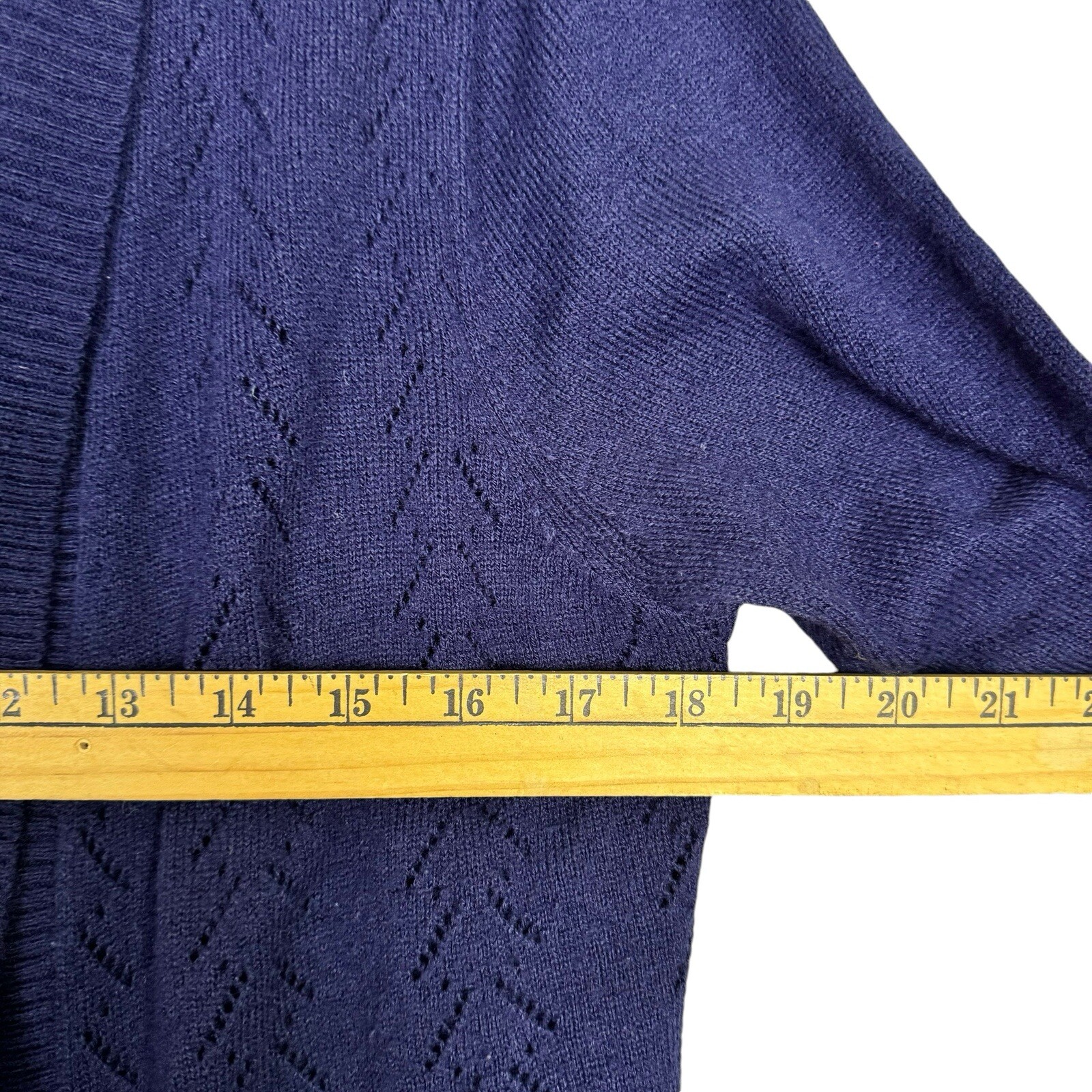 Basic Edition Women's Medium Navy Blue Layered Lo… - image 3