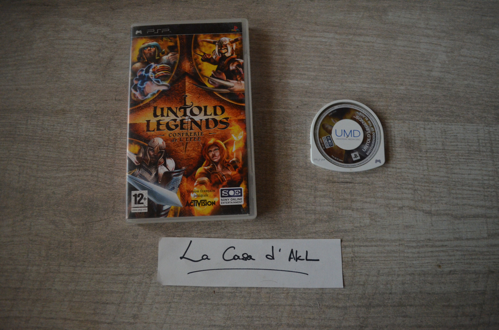 Untold Legends Confrérie de l'Epée sans notice sur Playstation Portable PSP TBE