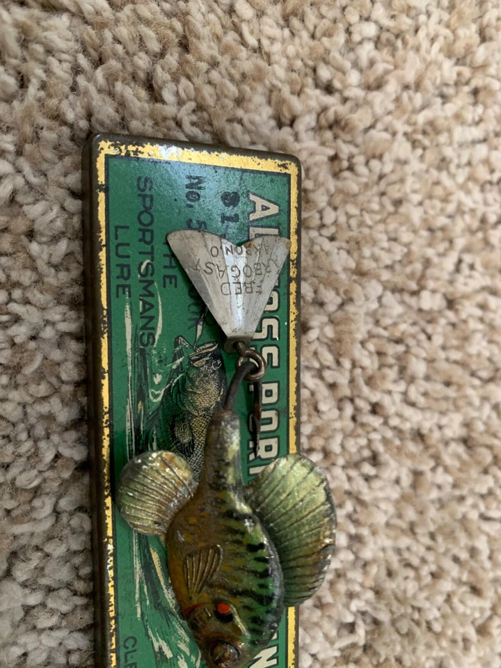 Señuelo de pesca Arbogast Tin Liz Sunfish c. 1920-30s (lote #20933) Foto 4 de 4