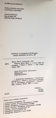F Motta 1984 Signed Roberto Burle Marx E A Nova Nisao Da Paisagem HC w/DJ - Picture 7 of 12