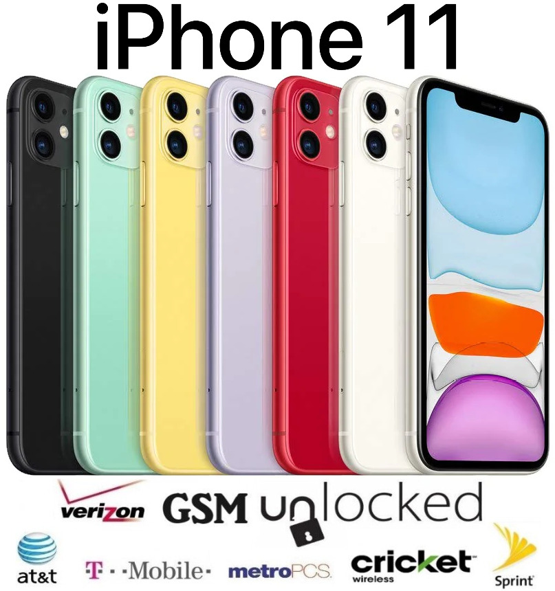 Apple iPhone 11 A2111 - 64GB - Verizon GSM Unlocked AT&T T-Mobile Metro Cricket
