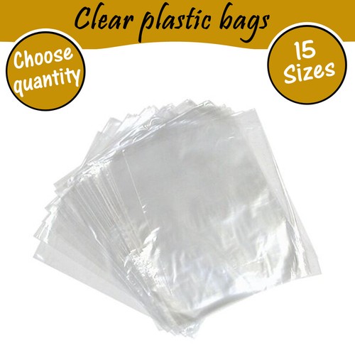 High Quality Clear Polythene Poly Plastic Bags for Crafts Food Storage