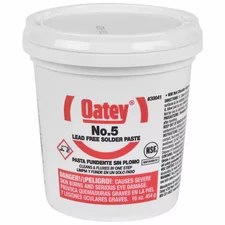 Oatey 30041 Paste Flux, Solder, Jar, 16 Oz.