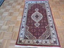 2'6 x 4'6 Hand Knotted Red Mahi Tabrez Oriental Rug Wool & Silk G3202