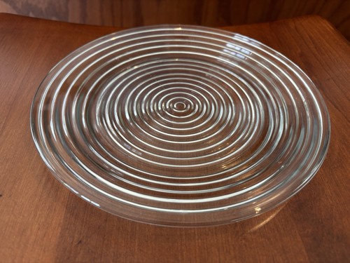 Anchor Hocking Manhattan Depression Glass  Clear  10” Round Dinner Plate