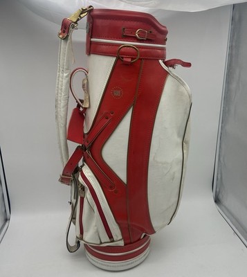 s*g様 Wilson Staff キャディバッグ（ヴィンテージ） Wilson Staff Vintage Classic Pro Cart Staff Large Golf Bag Red