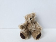 Vintage miniature mini teddy bear jointed 4"