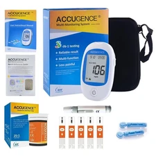 Uric Acid Test Kit PM900 - 25 Test Strips with Lancets & Pen Home Use