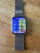 Apple Watch Series 7 45MM Stainless Milanese Loop MKJG3LL/A Cellular/GPS AT T
