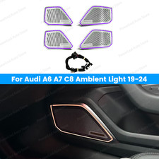 Cubierta de altavoz interior LED para puerta audio brillante para Audi A6 A7 C8