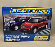 Scalextric Inner City Speed Mini Set With Both Cars & Track FREEPOST