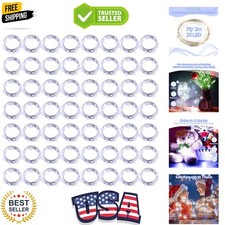 100 LED Fairy Lights - 3 Modes, 7Ft Battery Operated Twinkle Lights for Events