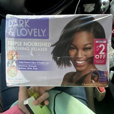 Dark  Lovely Triple Nourished No-Lye Relaxer Protein Shea Butter Smoothing