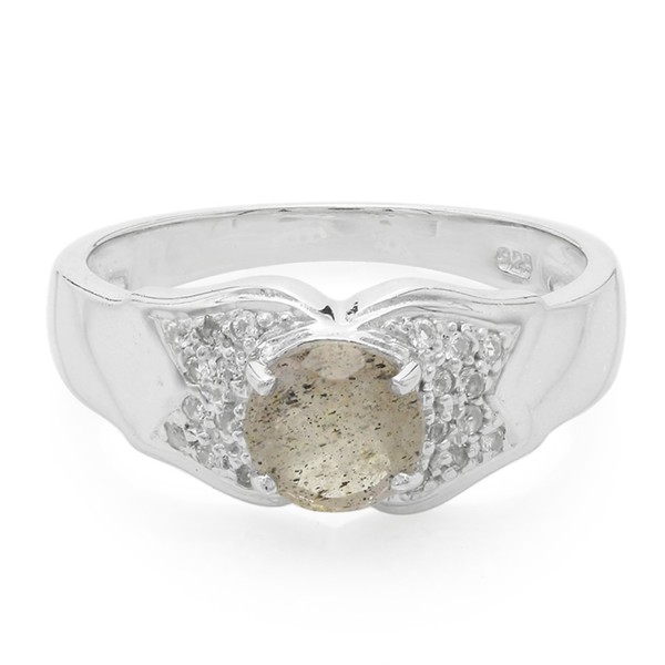 Cavill Spektrolith Ring 0,58Ct 20 WeißE Topase 0,11Ct 925 Silber Damen-image