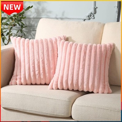 Neu 2er Set Kissenbezug 45X45cm Cord Samt Kissenhülle Dekokissen Kissen 5 Farben
