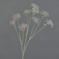 Artplants Kunst Clematis Samenstand Harway, Dunkelbraun, 70Cm