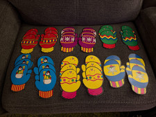 Vintage Carson Dellosa Winter Mitten cutouts 35 pieces- laminated