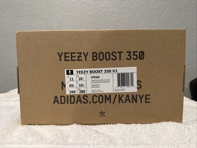 adidas Yeezy Boost 350 V2 Cream White Triple White Size 11 CP9366