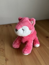RARE Carter  s Fox Plush Salmon Pink White Baby Toy Stuffed Animal Lovey 2015