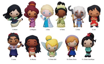 Disney Princess Girl Power Figural Bag Clip, Series 58 You Pick