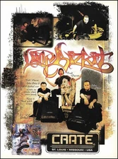 Limp Bizkit Fred Durst John Otto DJ Lethal 1999 Crate Amps advertisement amp ad