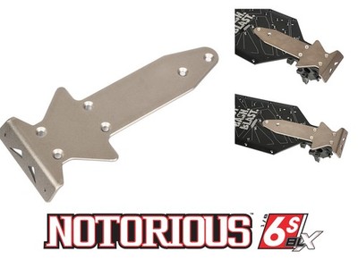TC4 CHASSIS PROTECTION BUMPER PLATE ARA320572 FOR 1/8 ARRMA RC NOTORIOUS 6S V6