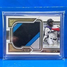 JAZZ CHISHOLM JR. 2023 Topps Tier One PRODIGIOUS PATCH SSP /10 Game Used Jersey