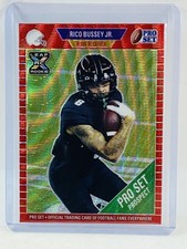 2021 Leaf Pro Set Rico Bussey Jr. RC Red Wave #44/75