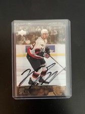 2003 UD Jason Spezza Signed Rookie Card In Person #136 Ottawa Senators. rookie card picture