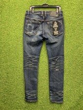 Cult Individuality Jeans Mens 33x32 Punk Super Skinny Distressed Denim Designer