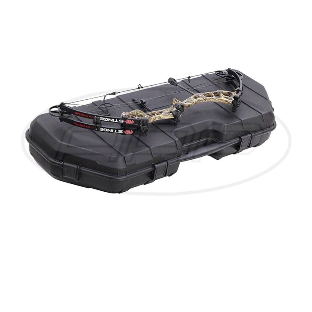 COMPOUND BOW HARD CASE PADDED LOCKABLE ARCHERY HUNTING BOW STORAGE CASE
