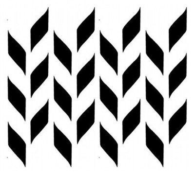 Illusion Dimensional Pattern Stencil Template Walls Signs XL Sz 11.5'' x 10.3''
