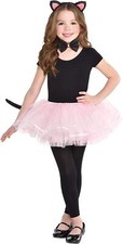 Kitten Set Kitty Cat Animal Black Fancy Dress Halloween Child Costume Accessory