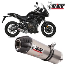 Complete Exhaust MIVV Oval Titanium Carbon Cap Yamaha Tracer 700 GT 2016 > 2020