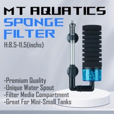 Filtro de esponja bio MT Aquatics PREMIUM cría de camarones para acuario pecera I