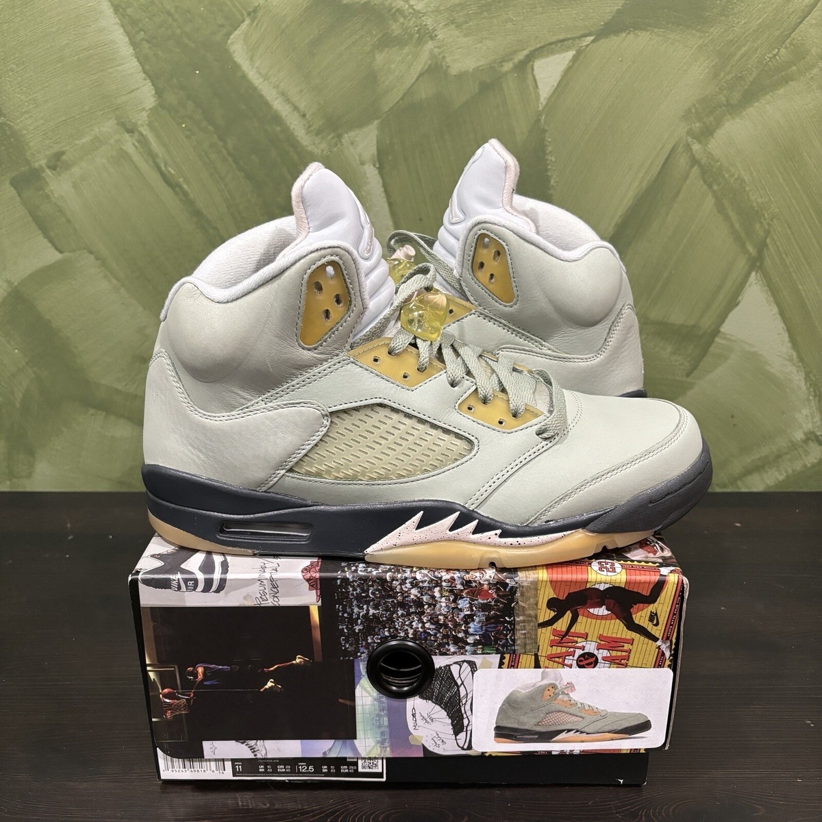 AUTHENTIC Jordan 5 Retro Jade Horizon size 10 DC7501-300 2022 PRE-OWNED Jordan 5 Retro Jade Horizon Men main image 2