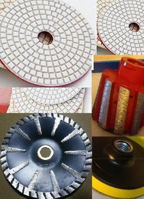 Zero Tolerance sink grinding Drum Polishing Pad Convex Blade Granite Concrete