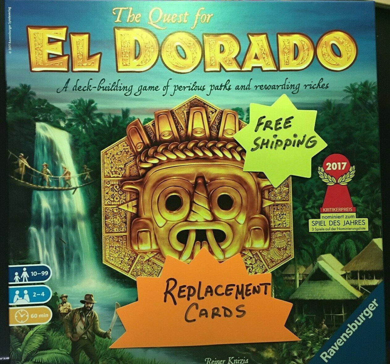 The Quest For El Dorado Card Replacement Game Pieces You Pick Lots 2017  Free Shi | eBay