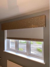 Gold Glitter Padded Window Pelmet