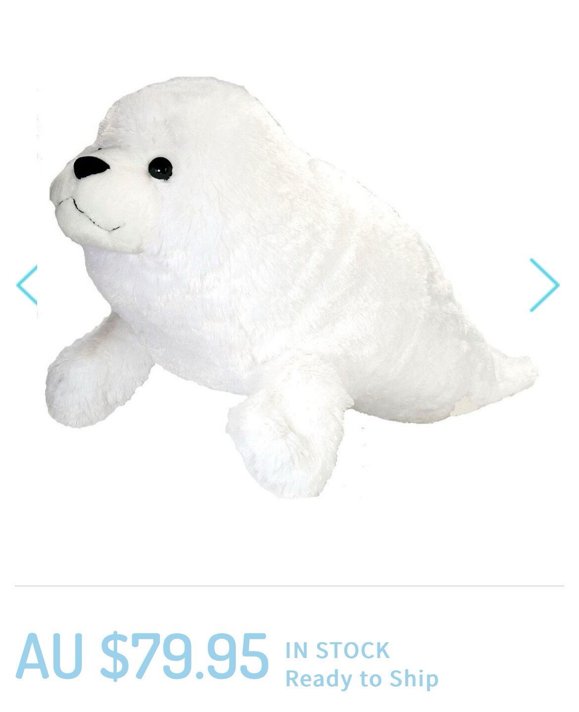 Jumbo 31 Inch Harp Seal Soft Plush Toy by Wild Republic