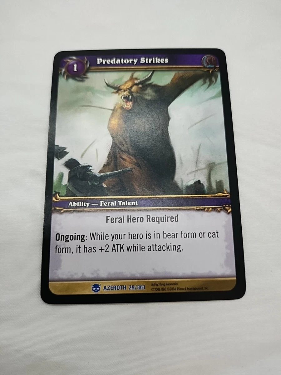 World of Warcraft TCG Rare Individual Collectible Card Game Cards for sale 