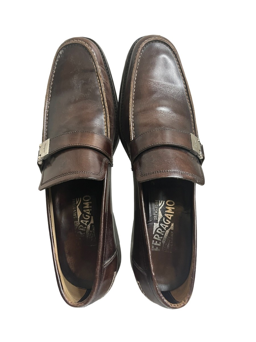 Rare Salvatore Ferragamo Florence Brown Leather Loafers  display picture 2