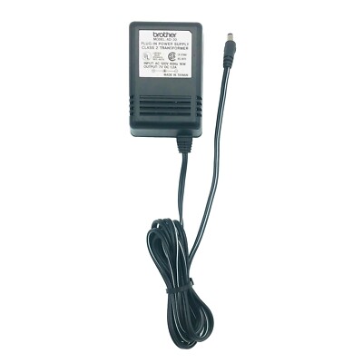 Genuine Brother AD-30 Class 2 Transformer 7V 1.2A Plug-In Power Supply