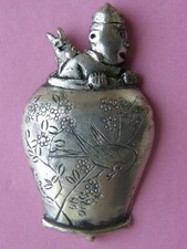 rare pin's tintin n°3 - piéce d'essai réalisé par coinderoux vers 1980 ,hergé